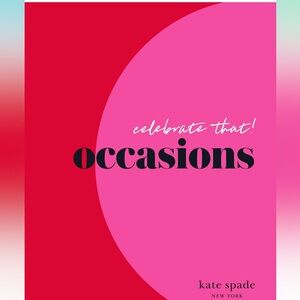 Kate Spade Vibrant Pink and Red Occasions Book